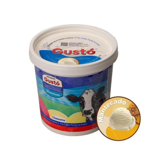 Imagen de Helado de crema sabor mantecado Gustó Premium (1 L)