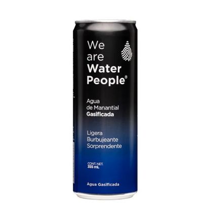 Imagen de Agua de Manantial Gasificada We are Water People (355 ml)