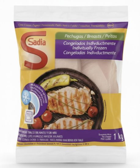 Imagen de Pechugas de Pollo Congeladas Sadia (1 kg)