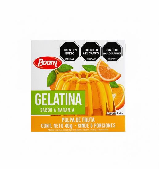 Imagen de Gelatina Boom Sabor a Naranja (40 g)